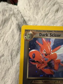 Pokemon Dark Scizor Neo Destiny Holo Rare Holo 9/105 English Card 2000 - Image 3