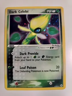 Dark Celebi 4/101 Hidden Legends Holo LP Pokemon - Image 1