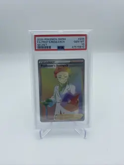 PSA 10 GEM MINT 2020 Pokemon SWSH Full Art Secret Professor's Research #209 - Image 4