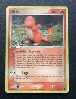 Pokemon Company Ditto (Charmander) 37/113 EX Delta Species Uncommon Regular 2005 - Image 1