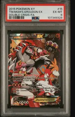 2015 Team Magma’s Groudon Ex 15/34 Double Crises-FA PSA 6! POKEMON Rare Low Pop - Image 1