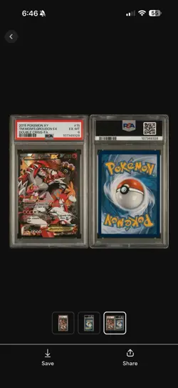 2015 Team Magma’s Groudon Ex 15/34 Double Crises-FA PSA 6! POKEMON Rare Low Pop - Image 3