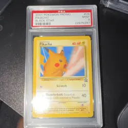 Pokemon Pikachu Black Star Promo #26 2001 PSA 9 English Card - Image 1