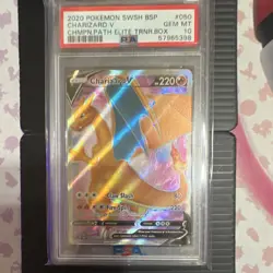 Pokemon TCG Charizard v Champions Path Holo Card 079/073 Secret Rare, PSA 10 - Image 1