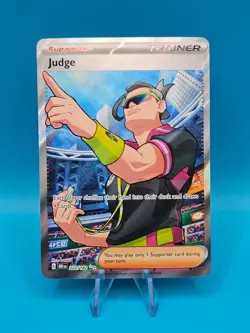 Pokemon Card TCG - Judge 222/182 - Destined Rivals - Ultra Rare - NM ⭐ - Image 1