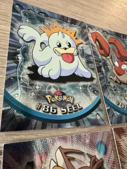 POKEMON CARDS LOT TOPPS BLUE LOGO FOIL HOLO 6 TOTAL - Image 2