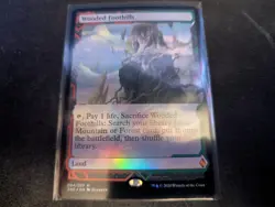 MTG Magic the Gathering FOIL Wooded Foothills Expedition ZNE! - Image 1
