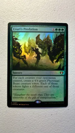 MTG 1x FOIL Ezuri's Predation # 287 Commander Masters Magic the Gathering x1 NM - Image 1