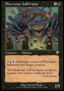 1x Phyrexian Infiltrator - Foil Moderate Play, English Invasion MTG Magic - Image 1