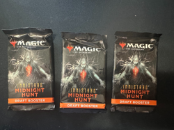 Lot of 3 Magic: The Gathering Innistrad: Midnight Hunt Draft Booster Packs - Image 1