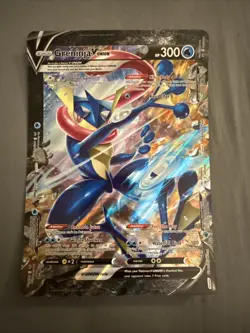 Pokemon Card Greninja V Union SWSH157 Oversized JUMBO Black Star Promo NEAR MINT - Image 1