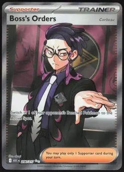 BOSS'S ORDERS [CORBEAU] 256/217 ULTRA RARE ASCENDED HEROES POKEMON NM - Image 1