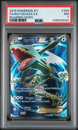 2015 Pokemon XY Roaring Skies 104 Rayquaza EX PSA 7 148599044 - Image 1