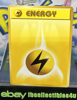 Lightning Energy Base Set 1996 Japanese Pokemon Card Vintage TCG N/MINT F/S - Image 1