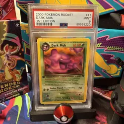 Dark Muk 1st Ed. Pokemon Team Rocket PSA 9 MINT 2000 - Image 1