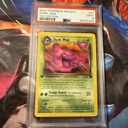 Dark Muk 1st Ed. Pokemon Team Rocket PSA 9 MINT 2000 - Image 3