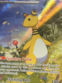 Pokemon TCG Ampharos 090/086 Me04: Chaos Rising Illustration Rare Holo - Image 2
