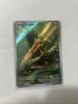Pokemon TCG Chespin 087/086 Chaos Rising Full Art Holo Rare 70 HP English 2026 - Image 1
