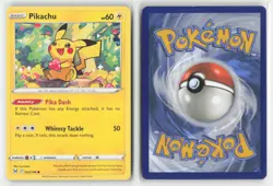 Pikachu 052/196 Common Lost Origin Pokemon Near Mint - Image 3