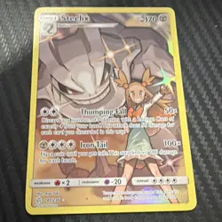 Pokemon TCG Steelix 247/236 SM Cosmic Eclipse Secret Rare Full Art Holo - Image 1
