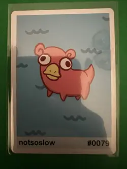 Notsoslow (Slowpoke) #79 - Gen 1 Pookiemoot Fan Art- Pokemon - Image 1