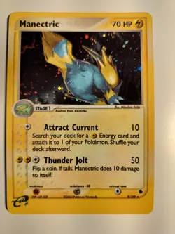 Manectric 9/109 Ruby and Sapphire Holo LP Pokemon Rare - Image 1