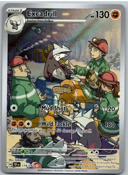 Excadrill 174/162 Illustration Rare Temporal Forces Pokemon NM - Image 1