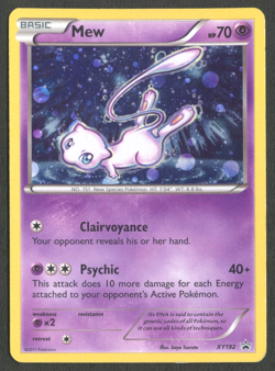 Pokemon TCG: Mew XY192 XY Back Star Promo Holo Rare - Image 1