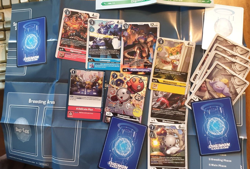 37x DIGIMON DEMO CARD DECK with RULES AND GAME MAT LIMITED CARDS MAMEMON LOBOMON - Image 1