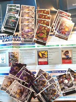 37x DIGIMON DEMO CARD DECK with RULES AND GAME MAT LIMITED CARDS MAMEMON LOBOMON - Image 2