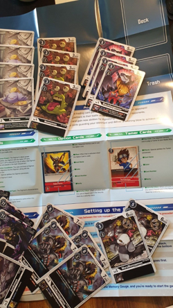 37x DIGIMON DEMO CARD DECK with RULES AND GAME MAT LIMITED CARDS MAMEMON LOBOMON - Image 4