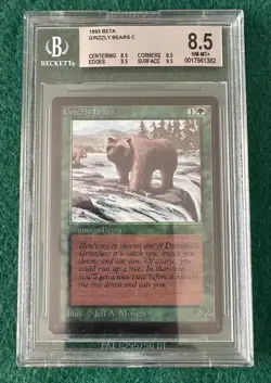 Grizzly Bears - BETA - MTG - BGS 8.5. NM-MT+. Quad++. More MTG In My Store. - Image 1