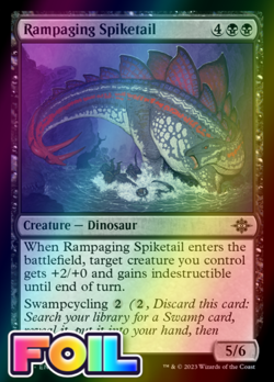 x1 Rampaging Spiketail LCI MTG 116 FOIL COMMON M/NM 1x - Image 1