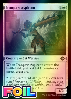 x1 Ironpaw Aspirant LCI MTG 18 FOIL COMMON M/NM 1x - Image 1