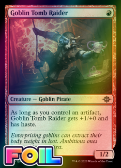 x1 Goblin Tomb Raider LCI MTG 151 FOIL COMMON M/NM 1x - Image 1