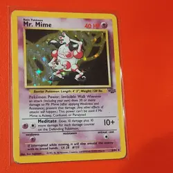 Read Description!! OBO!! WotC Pokemon TCG Mr. Mime 6/64 Jungle - Image 1