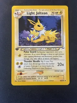Pokemon TCG Light Jolteon 1st Edition Neo Destiny 48/105 Near Mint - Image 1
