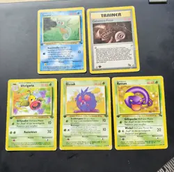 5x 1. Edition Pokemon Karten Sammlung | Dschungel & Fossil| WOTC | DE Vintage - Image 1