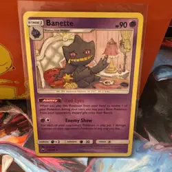 2018 Pokemon Banette 65/168 Rare Non-Holo Celestial Storm MP - Image 1