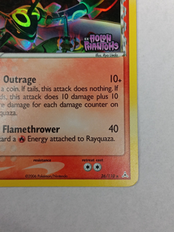 Pokemon Rayquaza 26/110 EX Holon Phantoms Stamped Holo Delta Species Card 2006 - Image 4