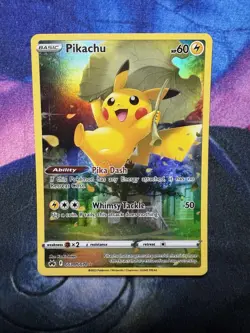 Pokemon TCG Crown Zenith: Galarian Gallery Pikachu GG30/GG70 Ultra Rare NM - Image 1