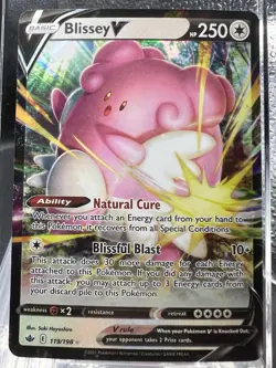 Blissey V 119/198 Chilling Reign Holo Ultra Rare Pokemon TCG - Image 1