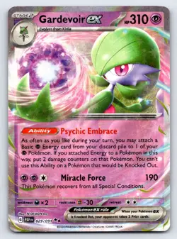 Gardevoir ex 029/091 Double Rare Paldean Fates Pokemon Near Mint - Image 1