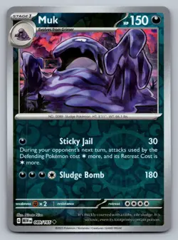 Pokemon TCG SV: Scarlet & Violet 151 Muk 089/165 Reverse Holo - Image 1