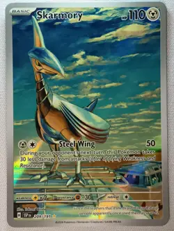 Skarmory 209/191 Illustration Rare Surging Sparks Pokemon Near Mint - Image 1