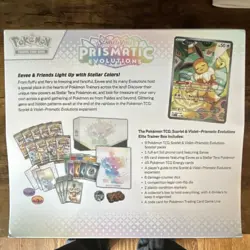 Pokemon Scarlet & Violet Prismatic Evolutions Elite Trainer Box, Booster Packs - Image 2