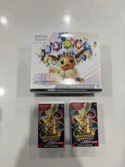 Pokemon TCG Prismatic Evolutions ETB + Ascended Heroes Booster Bundle Lot of (2) - Image 3