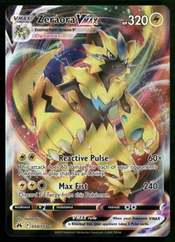 Zeraora VMAX Ultra Rare Crown Zenith 054/159 NM Pokemon TCG - Image 1