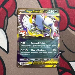 Pokemon TCG Mega Absol EX 086/132 Holo Play! Stamp Prize Pack - Image 1
