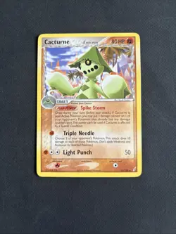 Pokemon TCG Cacturne EX Crystal Guardians Regular RARE 15/100 Delta Species - Image 1